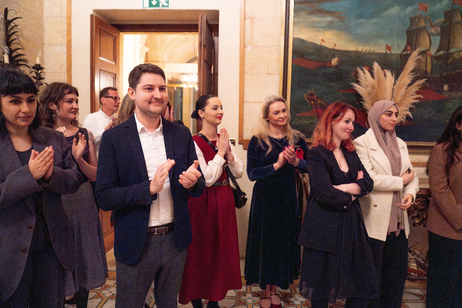 Guests applauding during the inaugural award ceremony